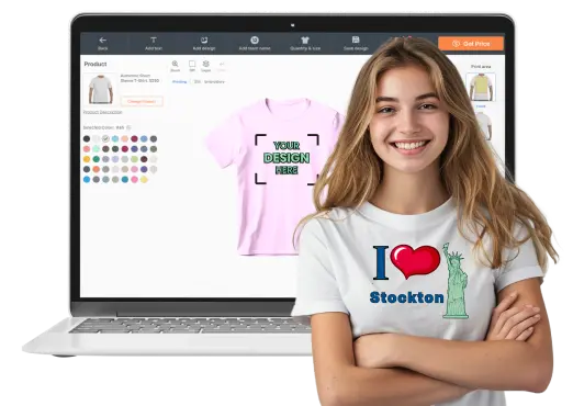 custom screen printing stockton